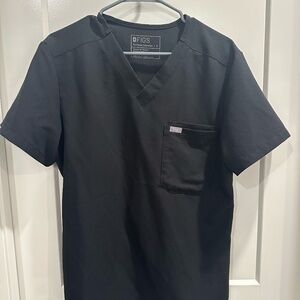 Figs Scrub SET Black size Small Leon 3-Pocket Scrub AND Cairo Cargo Scrub Pants